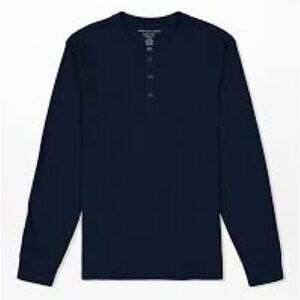 American Eagle Outfitters Dark Blue Long Sleeve Henley